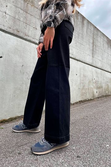 Grunt Jeans - Wide Wide Leg - Svart